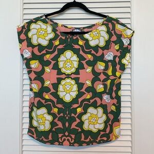 New! Manuheali'i Floral Blouse sz small